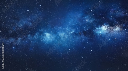 A breathtaking panorama of the Milky Way galaxy at night  showcasing the beauty of the cosmos