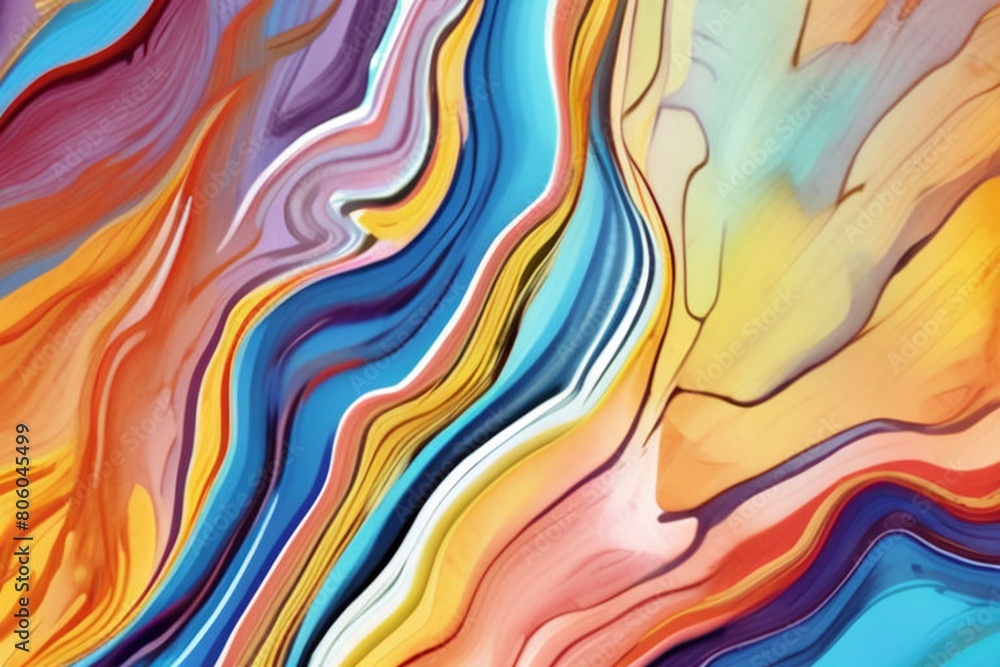 Closeup of abstract watercolor paint background texture with liquid fluid marbled paper texture banner texture. Generative AI (생성형 AI) Closeup of abstract watercolor paint background texture with liquid fluid marbled paper texture banner texture. Generative AI (생성형 AI)