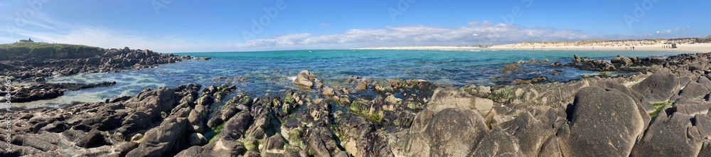 Le long de la côte à La Torche en Bretagne Cornouaille Finistère France	