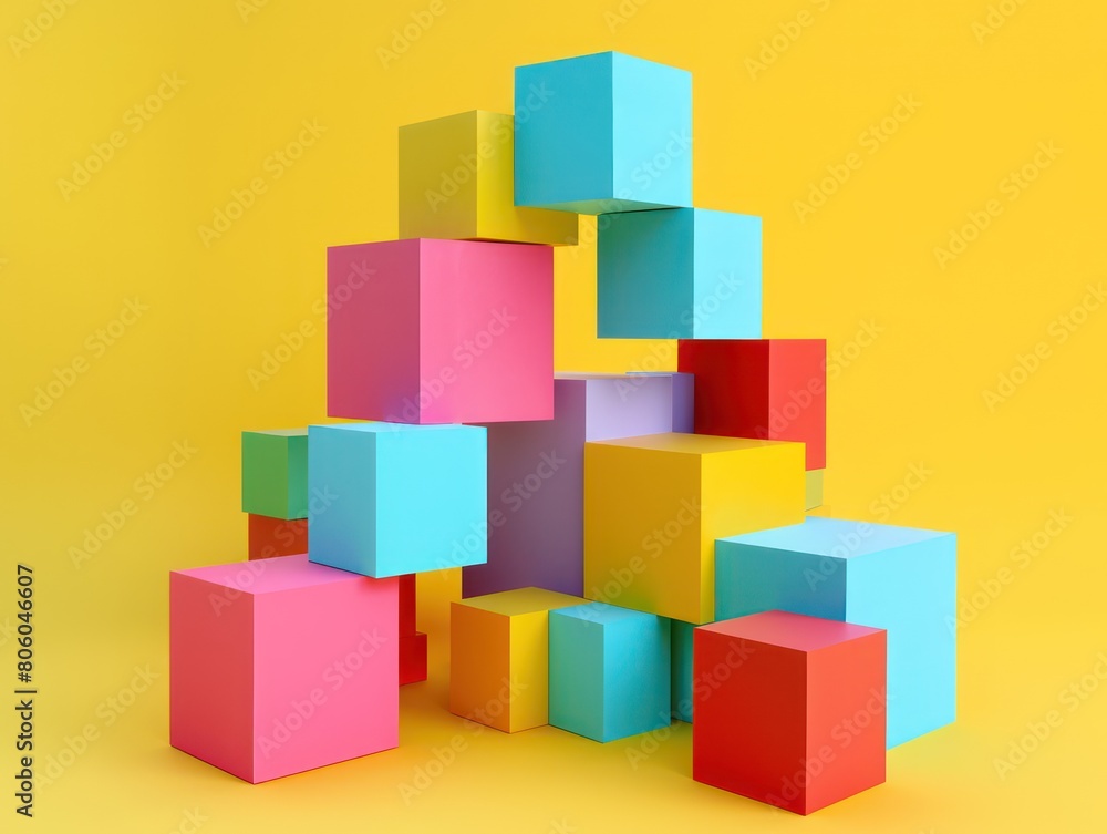 abstract cube 3D visualization software algorithm abstract cube 3D visualization software algorithm