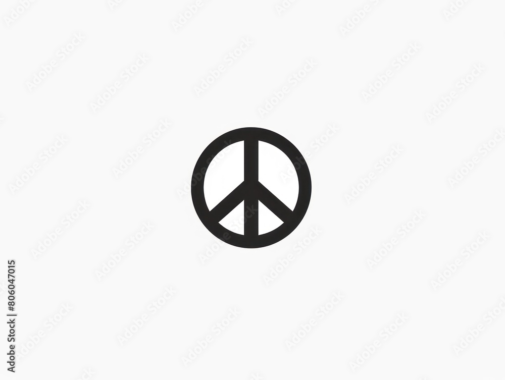 peace symbol, black and white simple logo peace symbol, black and white simple logo