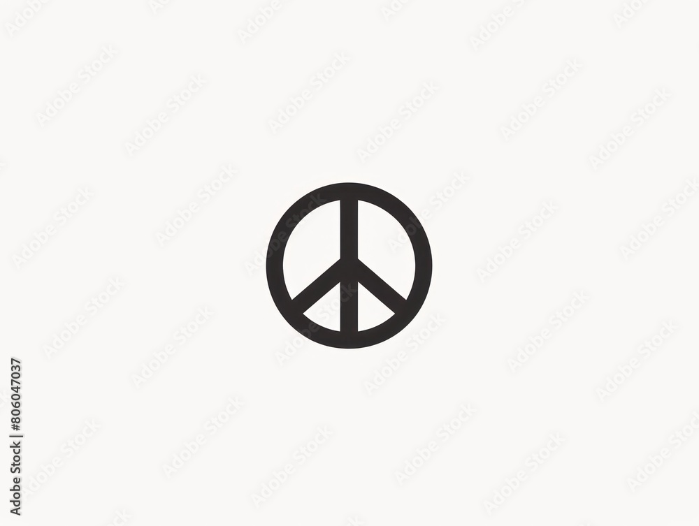 peace symbol, black and white simple logo peace symbol, black and white simple logo