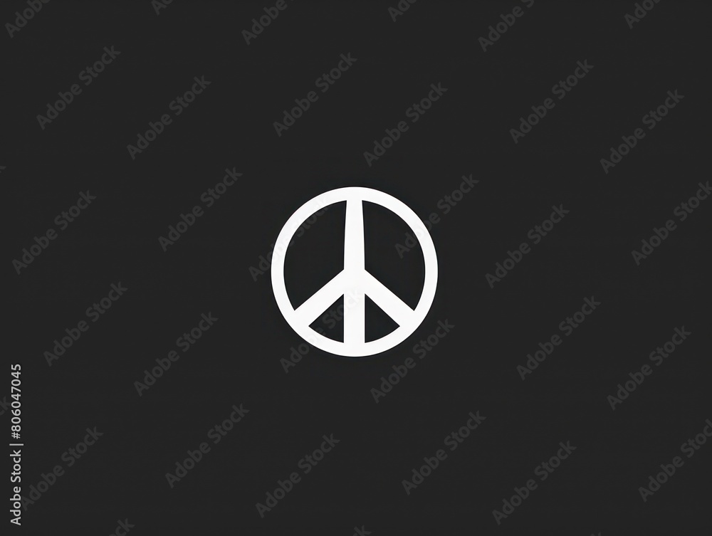 peace symbol, black and white simple logo peace symbol, black and white simple logo