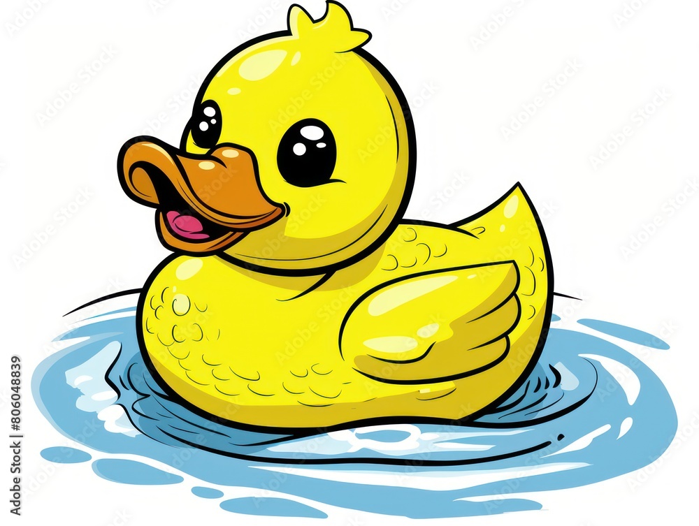 yellow rubber ducky on a white background yellow rubber ducky on a white background