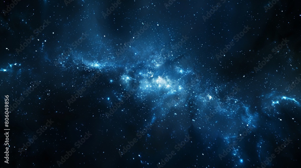 Fototapeta premium A breathtaking panorama of the Milky Way galaxy at night, showcasing the beauty of the cosmos