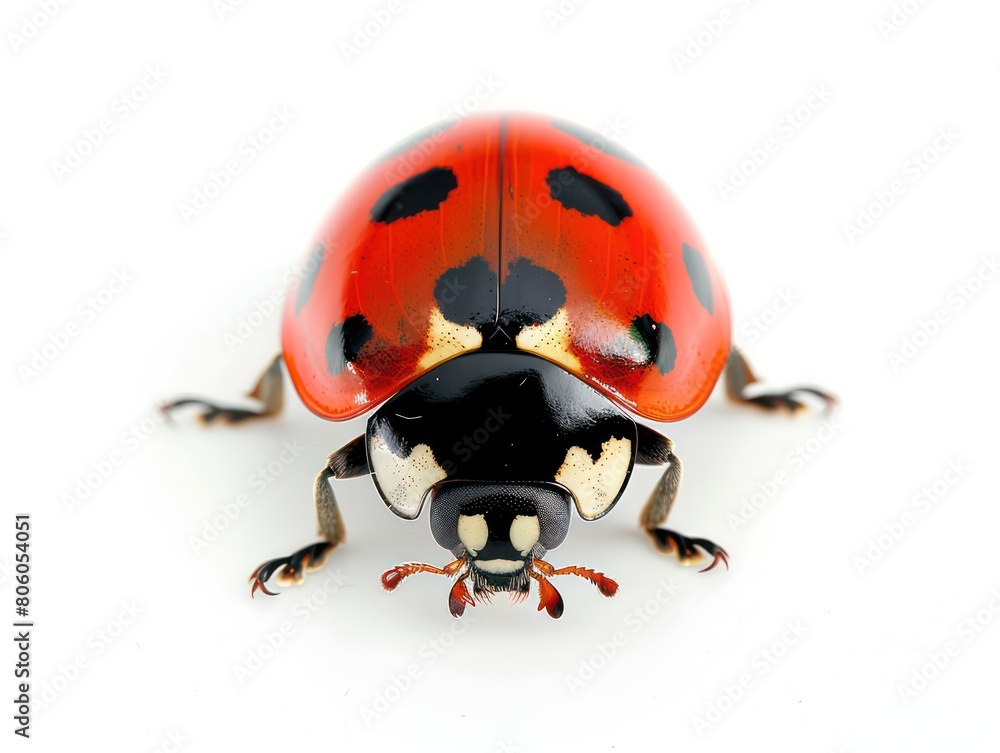 Naklejka premium lady bug isolated on white background