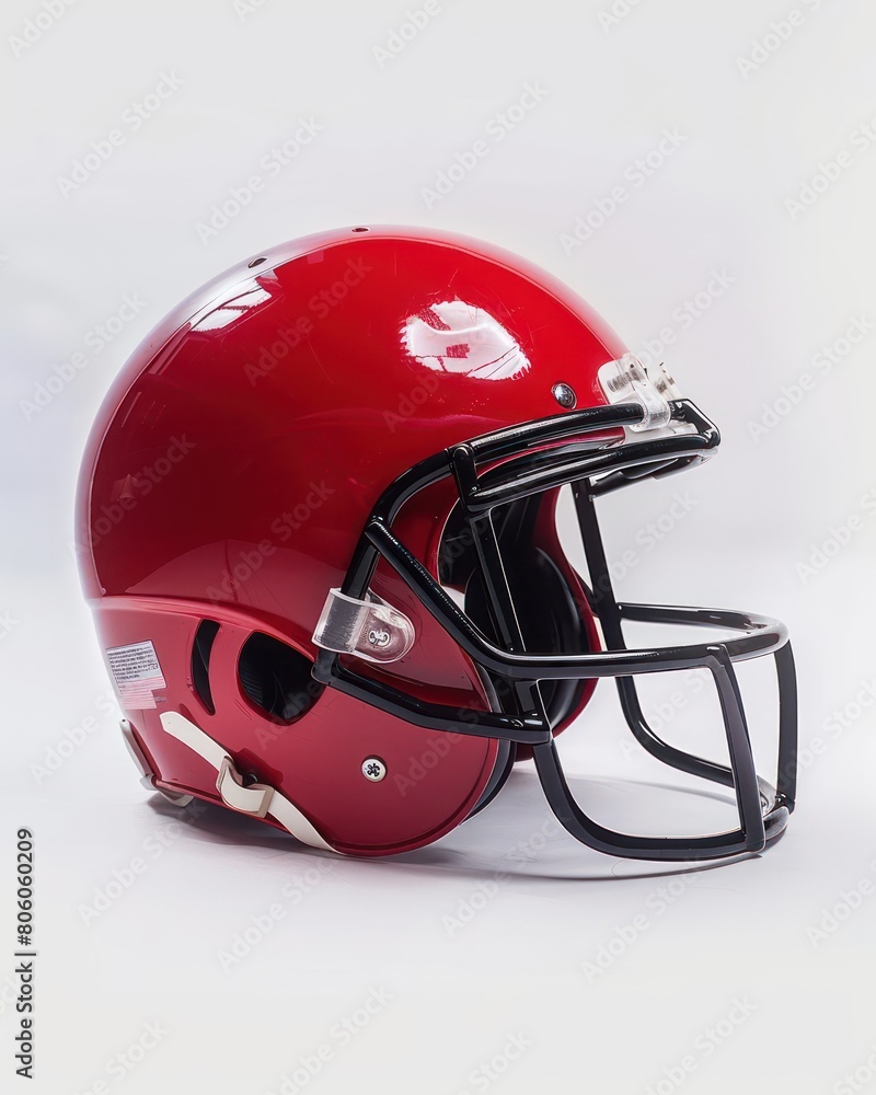 Fototapeta premium football helmet on white backdrop