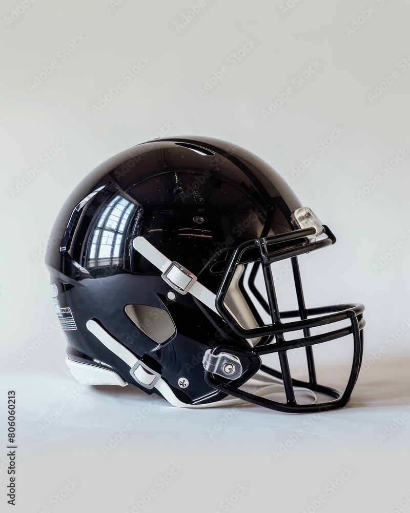 Fototapeta premium football helmet on white backdrop