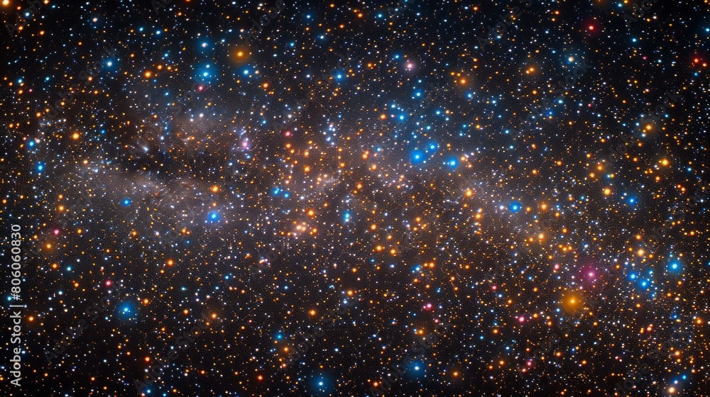 An image of a large number of stars in space. An image of a large number of stars in space.