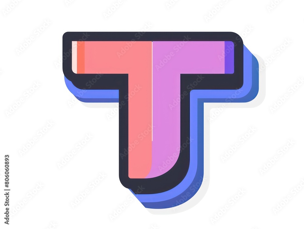 letter T icon, logo design, white background letter T icon, logo design, white background