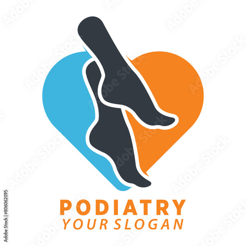 podiatry or foot care premium vector design