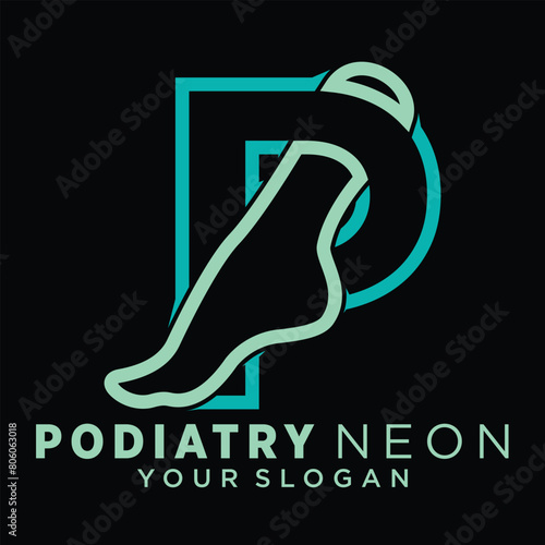 podiatry or foot care premium vector design