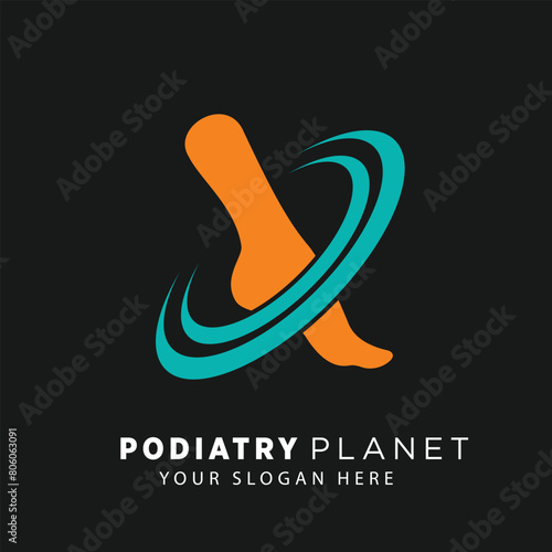 podiatry or foot care premium vector design