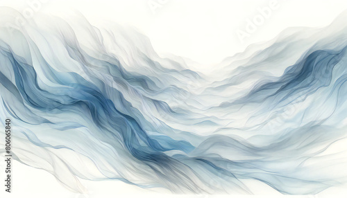 風に揺れるシルクのようなグラデーション.  AI generated. photo