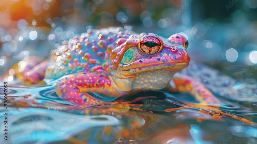 A synthetic amphibian A synthetic amphibian