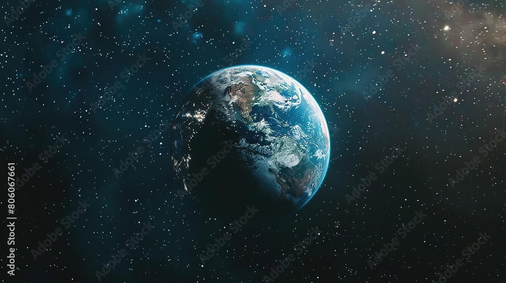 Obraz premium SWEET EARTH PLANET documentary background, Generative Ai