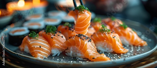 Elegant Sushi Platter Arrangement