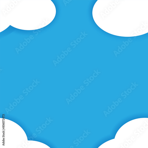 Seamless Pattern sky blue color background abstract art vector