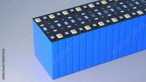 Bild auf Leinwand prismatic cells, rectangular lithium ion phosphate LFP battery's for modern elec
