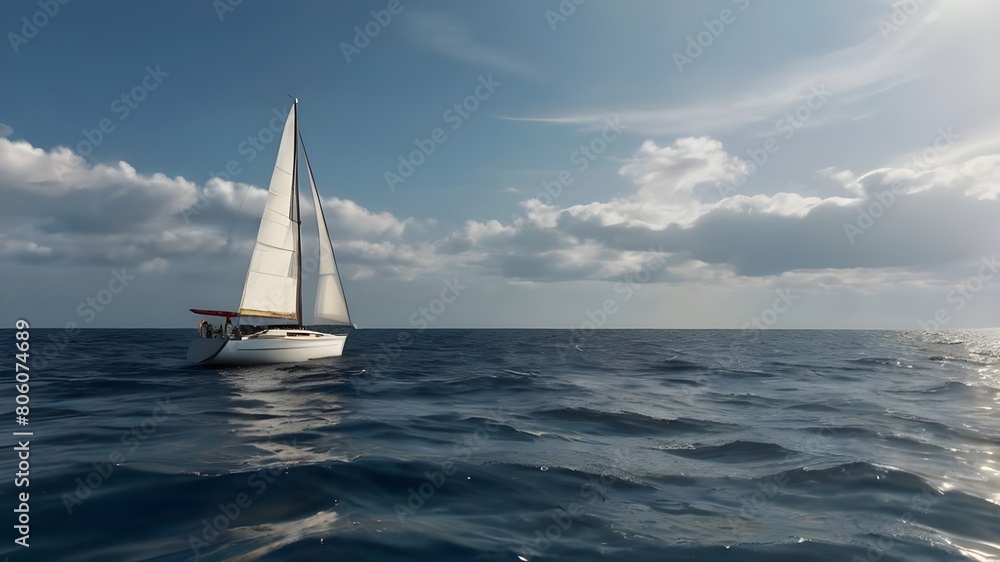 Fototapeta premium sailboat in the sea