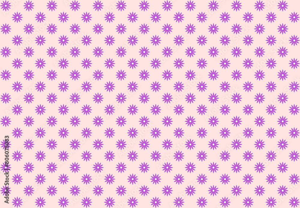 Flower MediumOrchid color on pink background. For Background.