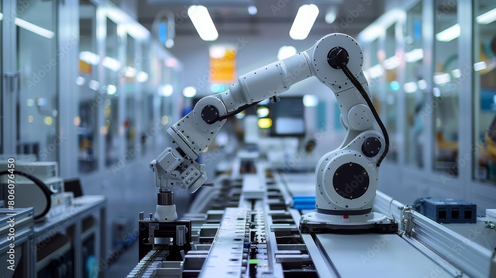 Naklejka premium A robotic system interfacing with simulation environments to validate and test its control algorithms