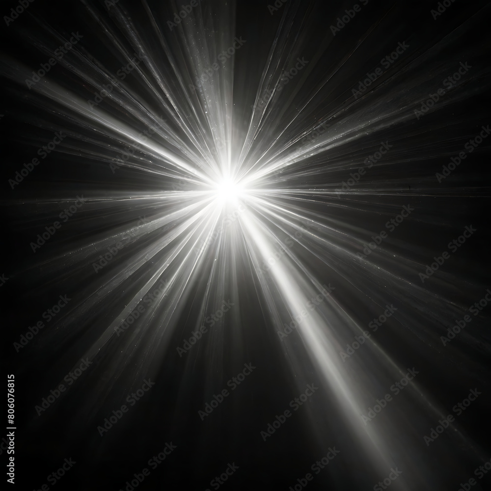burst of light in the middle of a black background burst of light in the middle of a black background