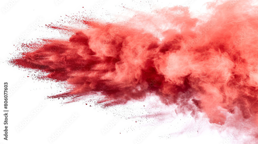 red ink splash