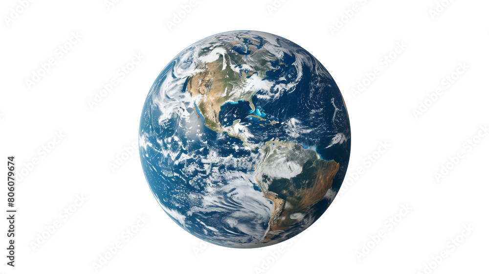 planet earth isolated on transparent background