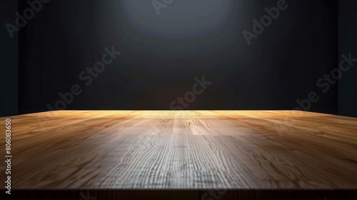 empty conference table background hyper realistic  photo
