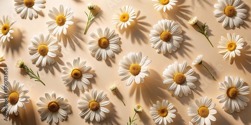 Elegant Chamomile Daisy Flowers Pattern for Creative Designs