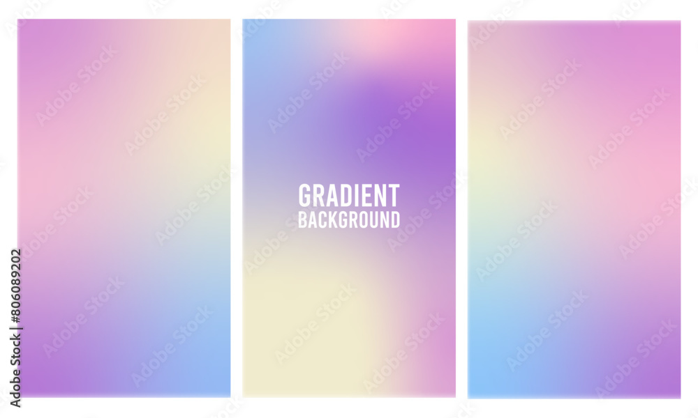 soft colorful gradient background, bundling, for social media template