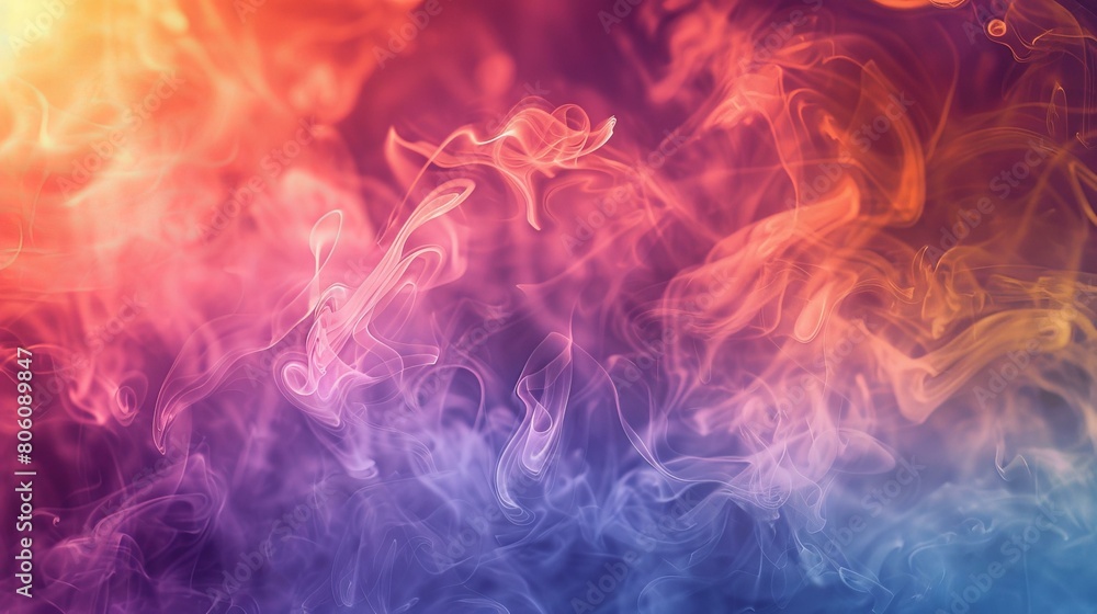 Fototapeta premium Colorful smoke background