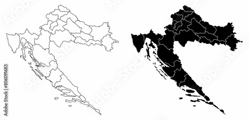Croatia administrative maps