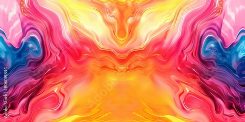 Colorful abstract painting with vibrant swirls of color © Adobe Contributor