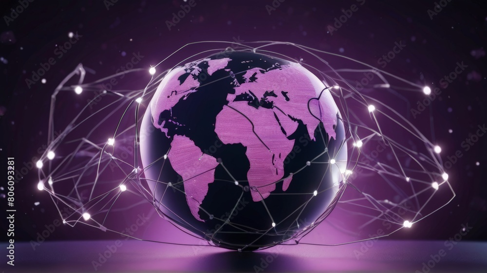 Smart Planet Illustration. Augmented Reality Global View Suitable for Background Smart Planet Illustration. Augmented Reality Global View Suitable for Background