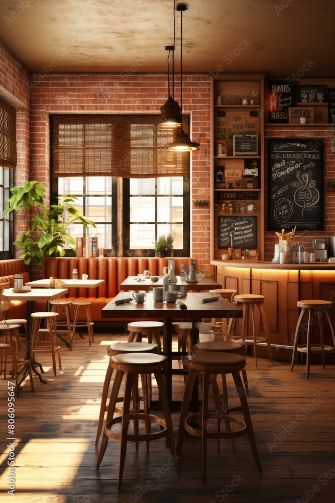 Retro Cafe Interior Design