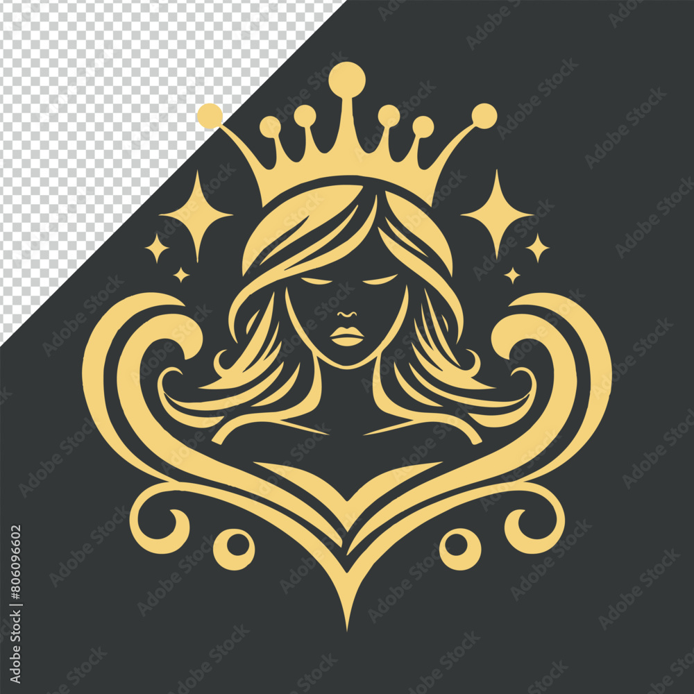 Fototapeta premium Women fashion shop and beauty business Logo vector EPS10 illustration, Generative Ai