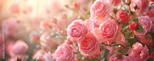 close up of pink roses background