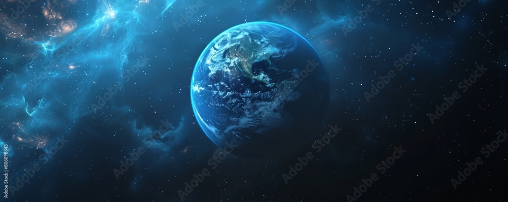 blue planet in space blue planet in space