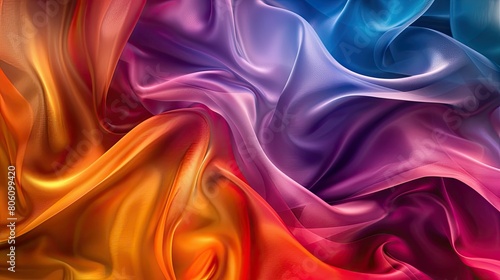 abstract wavy, silk background colorful gradient