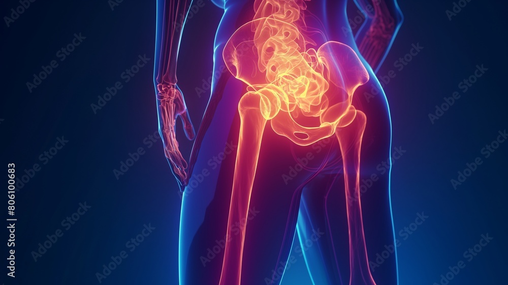 internal glowing bones background of the women neon lights internal background of the female body hips internal glowing bones background of the women neon lights internal background of the female body hips
