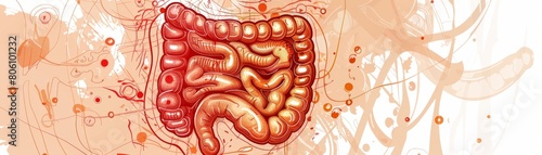 Educational poster with detailed illustration of the human stomach anatomy, clearly labeled for classroom or medical office use photo