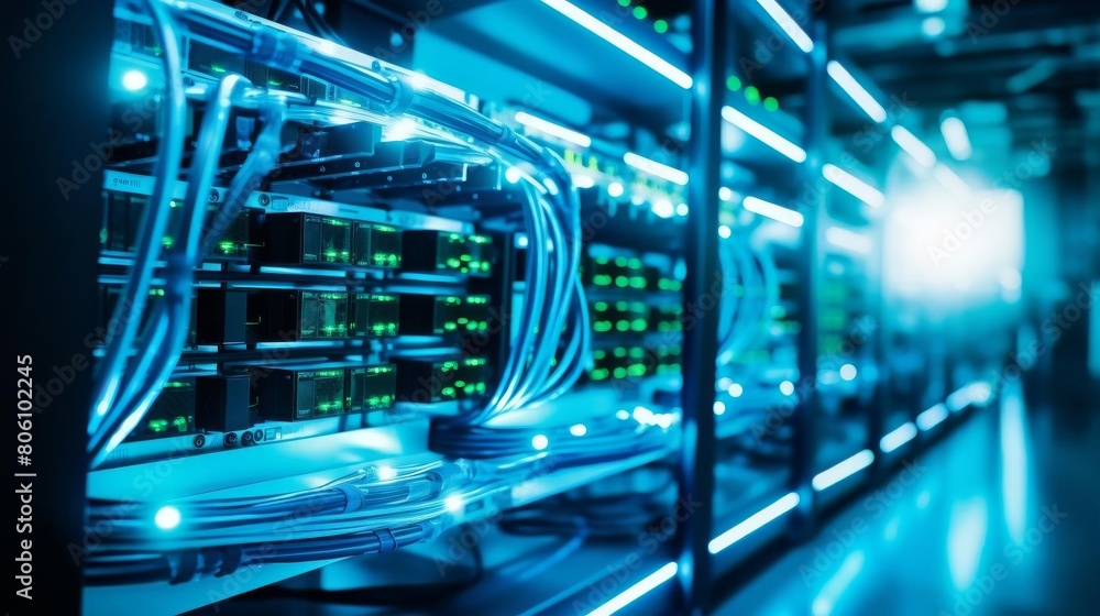 fiber optic cables with glowing tips fiber optic cables with glowing tips