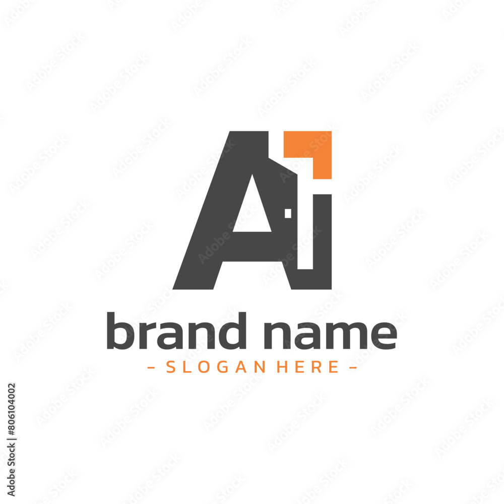 Letter A development logo vector. Futuristic concept design template. Letter A development logo vector. Futuristic concept design template.