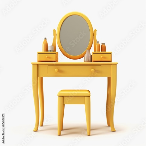 Dressing table yellow
