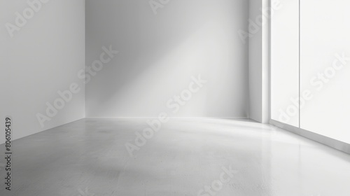 white and gray studio background hyper realistic 