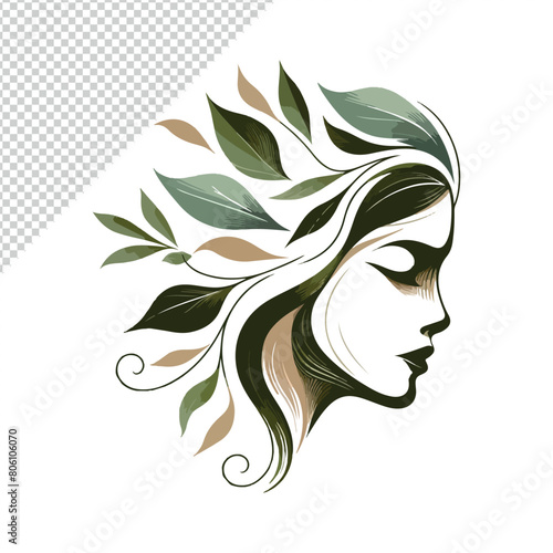 Womens fashion shop and beauty business Logo vector EPS10 illustration, Generative Ai