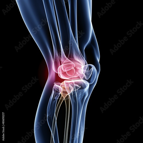 Detailed Knee Joint Anatomy photo