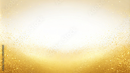 Abstract background with shiny gold bubbles floating in a liquid